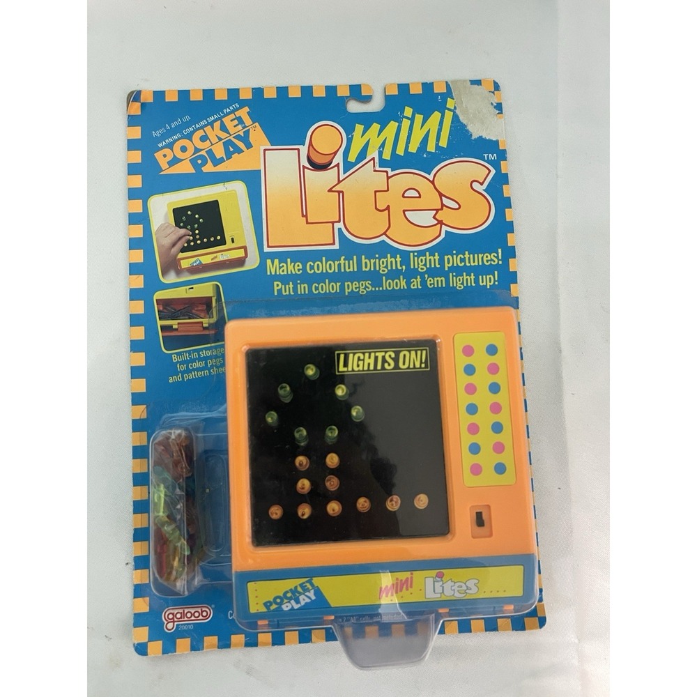 Vintage 1991‎ Galoob Pocket Play Mini Lites RARE HTF 90s Lite Brite 1991 Sealed
